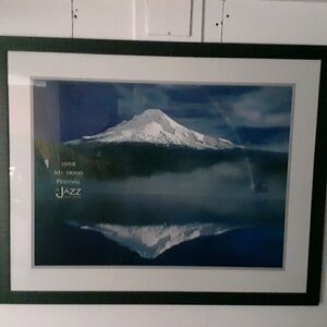 Framed 1998 Mt Hood jazz Festival Poster